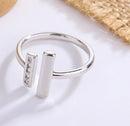 Anillo doble barra plata - additional image 1