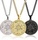 Collar de acero inoxidable con sello de los 7 Arcángeles oro - additional image 4