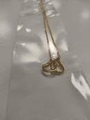 Collar de doble anillo de corazón oro - additional image 6